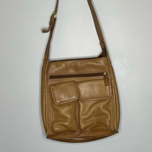 Fossil leather vintage messenger crossbody purse